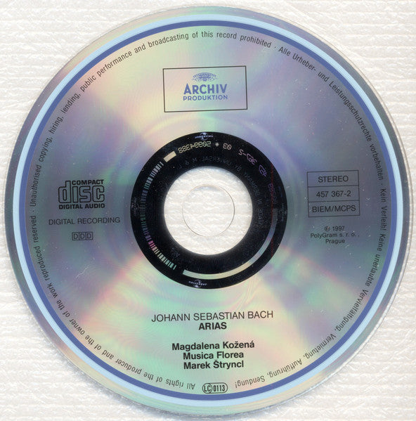 Johann Sebastian Bach • Magdalena Kožená : Arias (CD, RE)