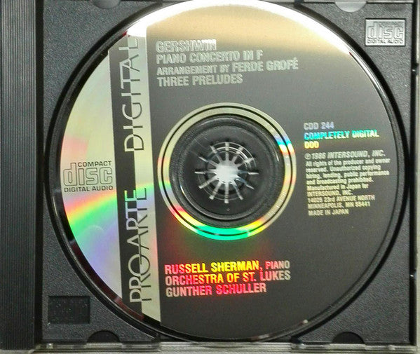 Russell Sherman, Gunther Schuller / Orchestra Of St. Luke's, George Gershwin : Piano Concerto (CD)