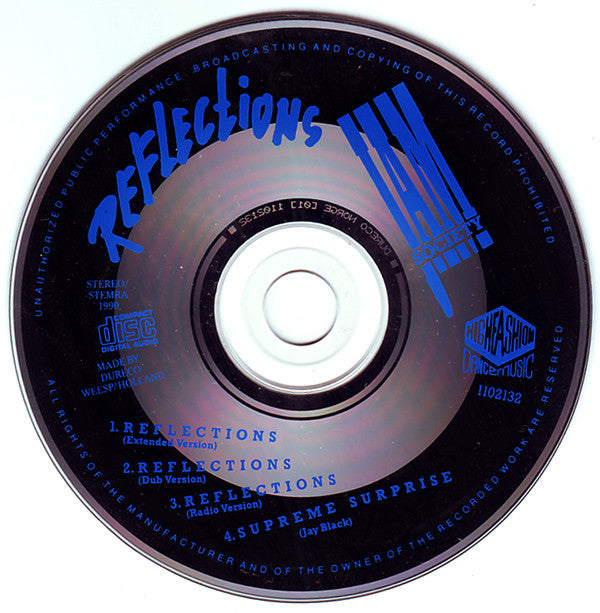 Jam Society Featuring Danella : Reflections (CD, Single)