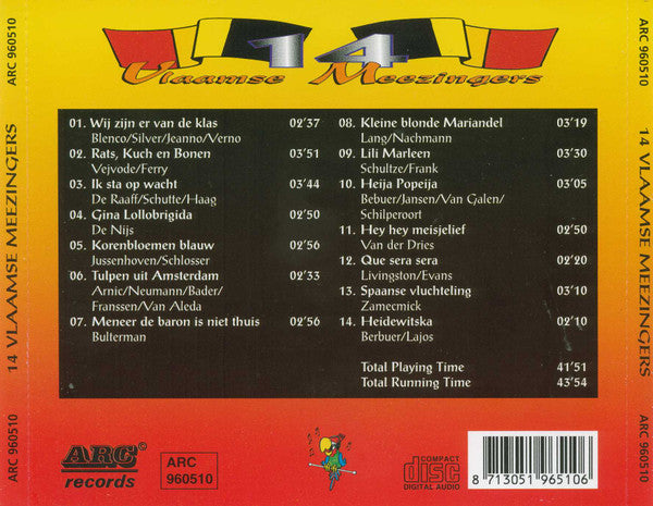 Unknown Artist : 14 Vlaamse Meezingers (CD)