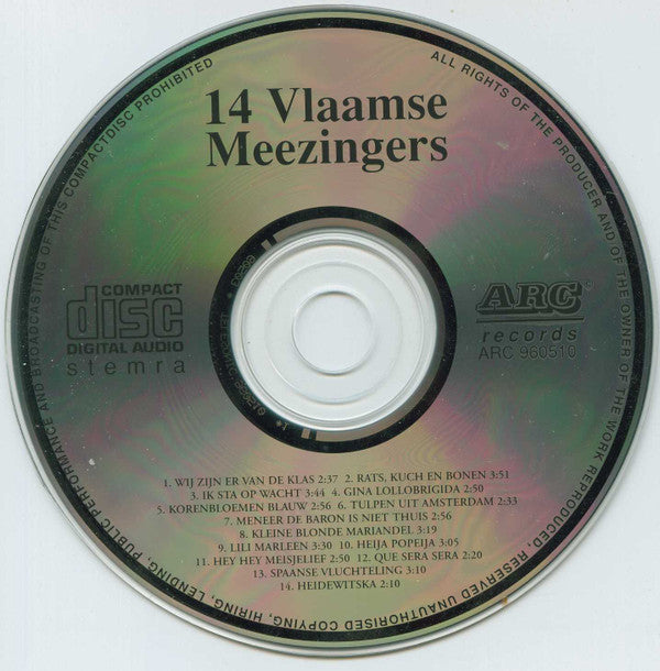 Unknown Artist : 14 Vlaamse Meezingers (CD)
