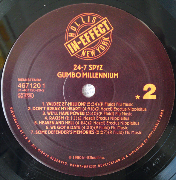24-7 Spyz : Gumbo Millennium (LP, Album)