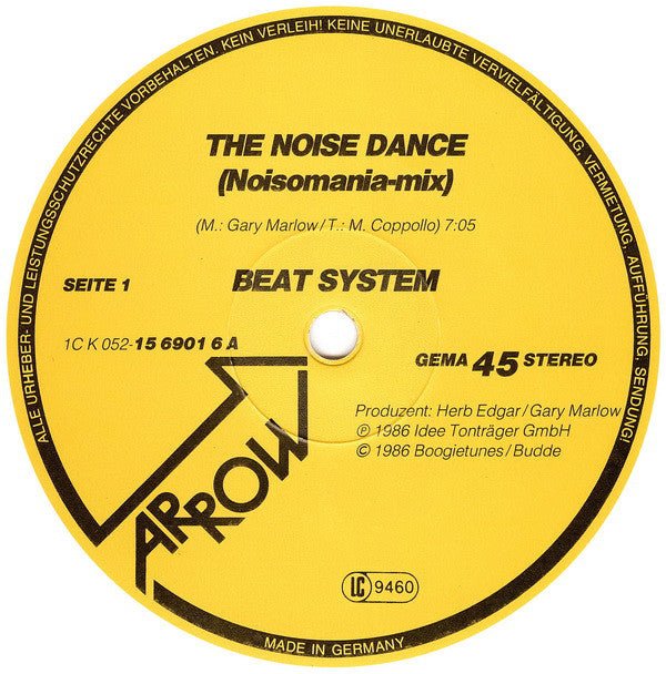 Beat System (7) : The Noise Dance (Special DJ-Mix) (12", Maxi, Ltd, Whi)