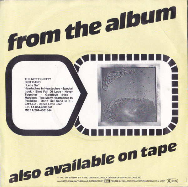 Nitty Gritty Dirt Band : Shot Full Of Love / Let's Go (7", Single)
