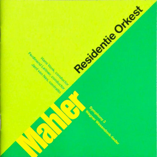 Gustav Mahler / Richard Wagner / Residentie Orkest : Symphony 3 / Mathilde Wesendonk Lieder (2xCD, RE)