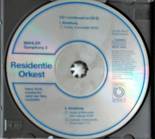 Gustav Mahler / Richard Wagner / Residentie Orkest : Symphony 3 / Mathilde Wesendonk Lieder (2xCD, RE)