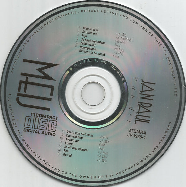 Jan-Paul van der Meij : Jan Paul van der Meij (CD, Album)