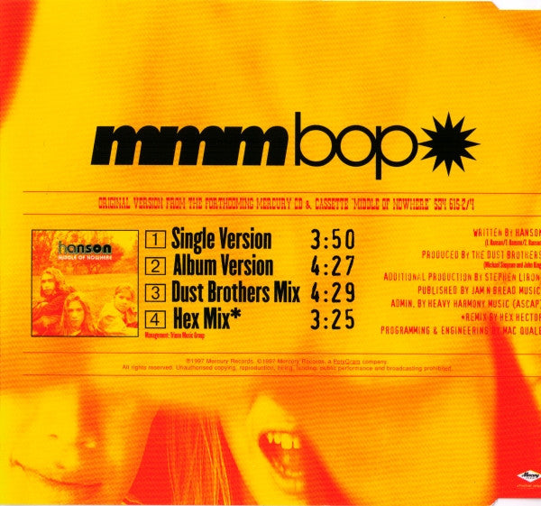 Hanson : Mmm Bop (CD, Single, PMD)