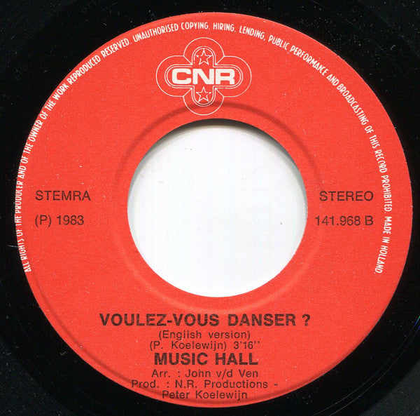 Music Hall : Voulez-Vous Danser? (7", Single)