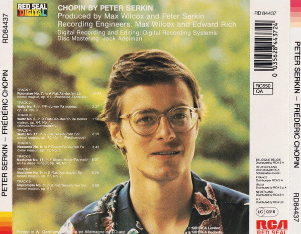 Peter Serkin - Chopin* : Polonaise-Fantaisie / 3 Waltzes / 3 Nocturnes / Impromptu In G Flat (CD, Album)