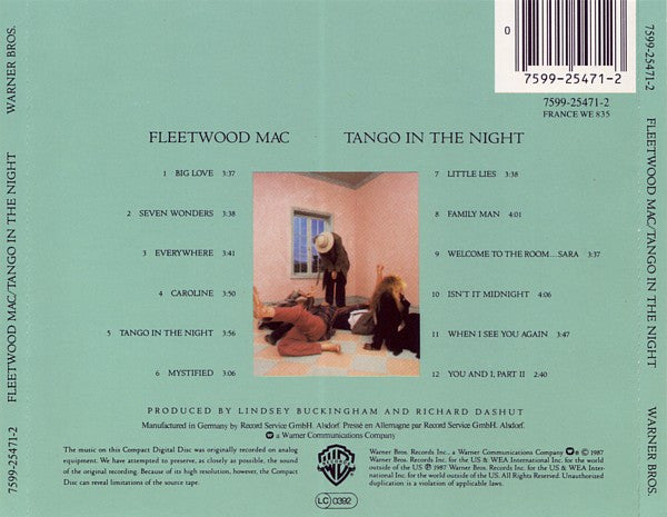 Fleetwood Mac : Tango In The Night (CD, Album, RE)