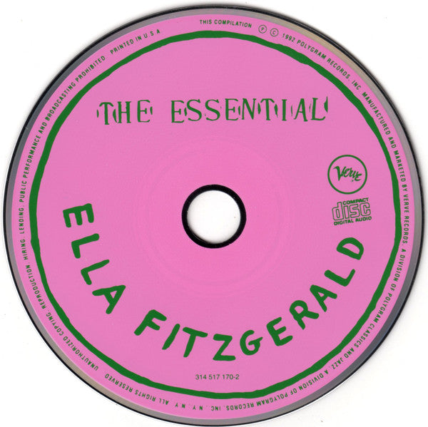 Ella Fitzgerald : The Essential Ella Fitzgerald: The Great Songs (CD, Comp, RM)