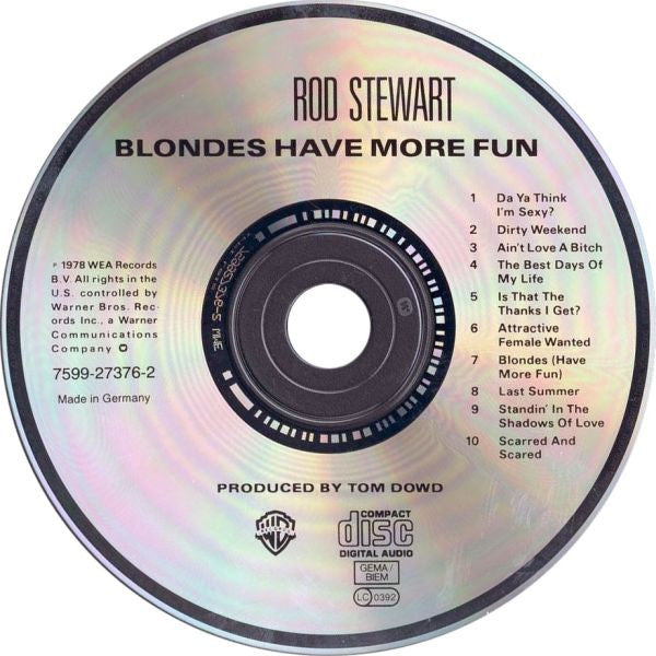 Rod Stewart : Blondes Have More Fun (CD, Album, RE)