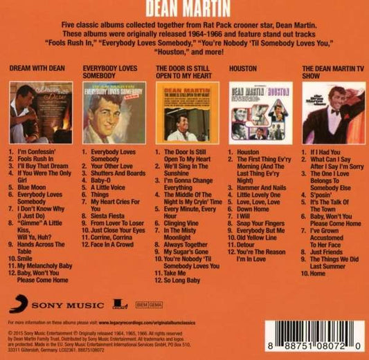 Dean Martin : Original Album Classics (Box, Vin + 5xCD, Comp)