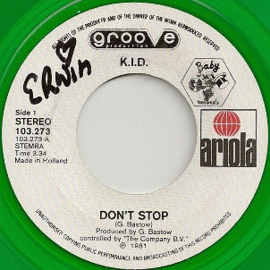 K.I.D. : Don't Stop (7", Single, Gre)