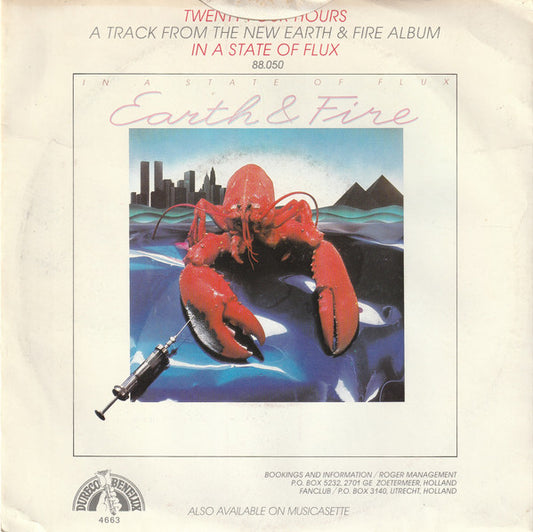 Earth And Fire : Twenty Four Hours (7", Single)