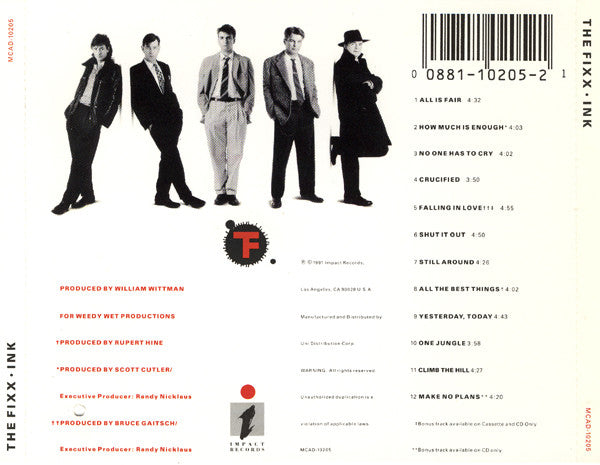 The Fixx : Ink. (CD, Album)