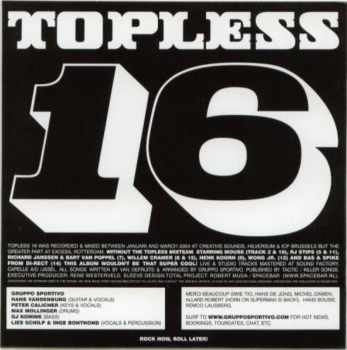 Gruppo Sportivo : Topless 16 (CD, Album, Fol + DVD-V, Bon)