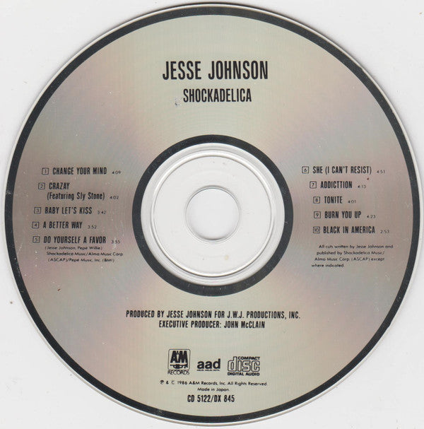 Jesse Johnson : Shockadelica (CD, Album)