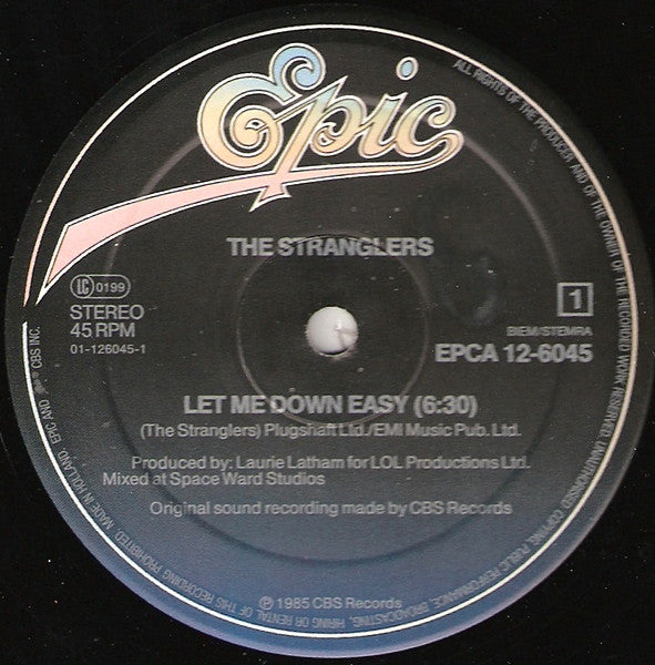 The Stranglers : Let Me Down Easy (12", Maxi)