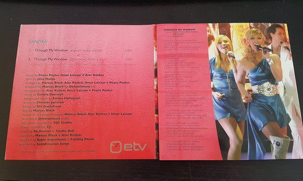 Sandra Oxenryd : Through My Window (CD, Promo)