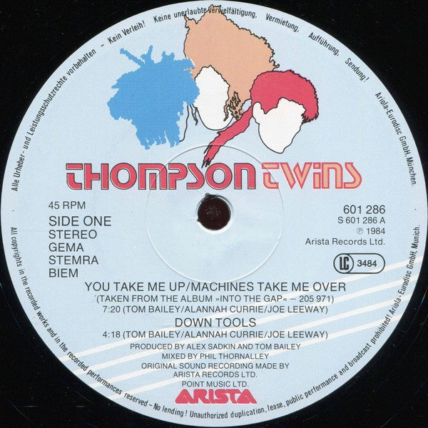Thompson Twins : You Take Me Up (12", Maxi)