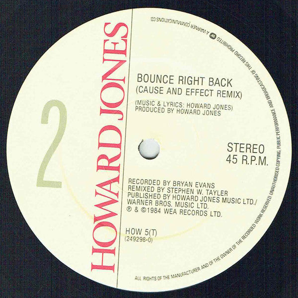 Howard Jones : Like To Get To Know You Well (12", Single, Dam)