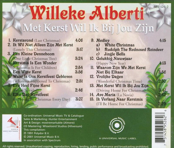 Willeke Alberti : Met Kerst Wil Ik Bij Jou Zijn (CD, Album, RE)