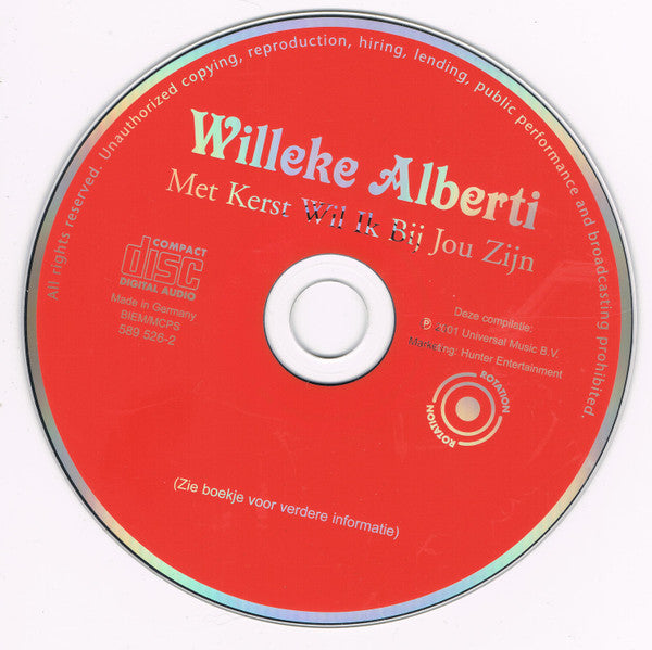 Willeke Alberti : Met Kerst Wil Ik Bij Jou Zijn (CD, Album, RE)