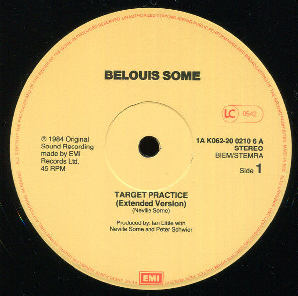 Belouis Some : Target Practice (12", Maxi)