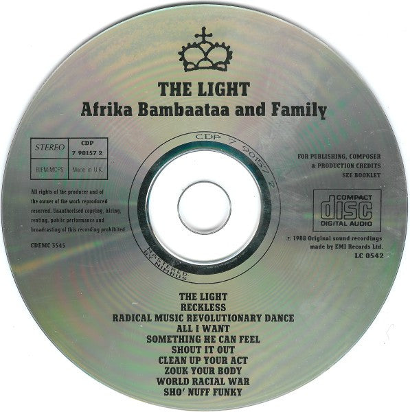 Afrika Bambaataa & Family : The Light (CD, Album)