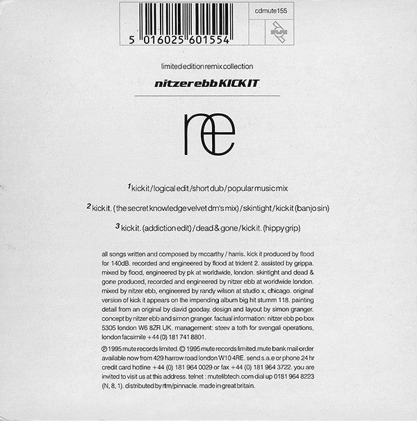 Nitzer Ebb : Kick It¹ (CD, Single, Ltd, Car)
