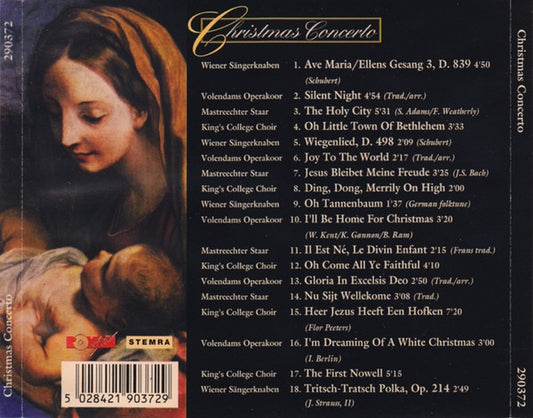 The King's College Choir Of Cambridge, De Mastreechter Staar, Het Volendams Opera Koor, Die Wiener Sängerknaben : Christmas Concerto (CD, Comp)