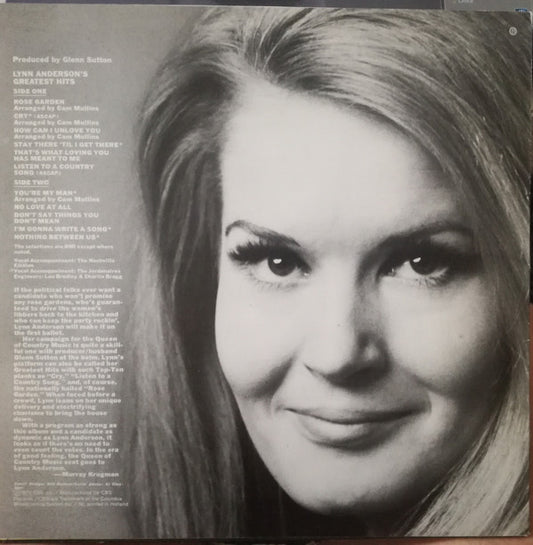 Lynn Anderson : Lynn Anderson's Greatest Hits (LP, Comp)