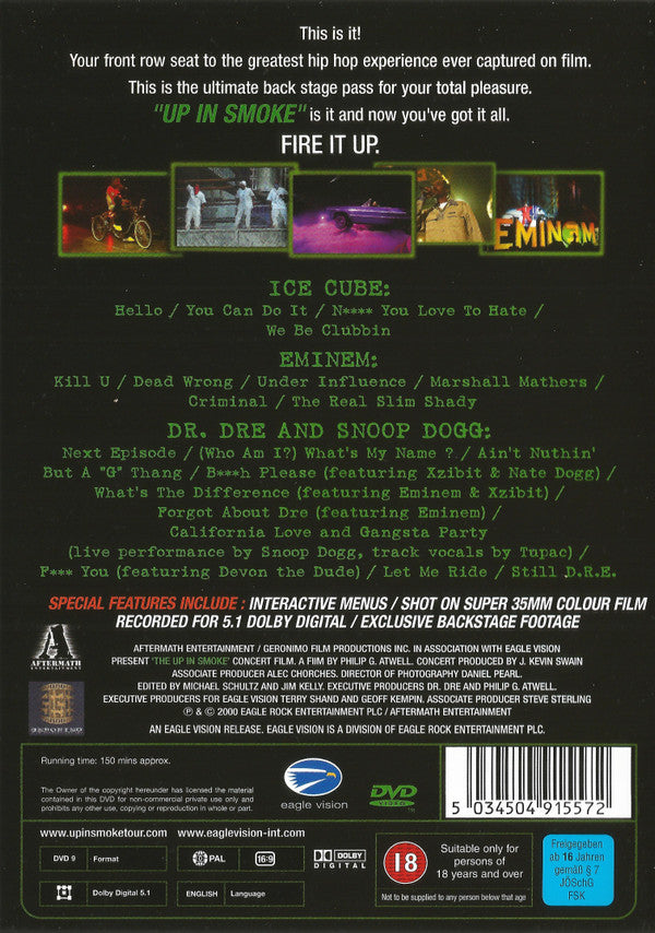 Various : The Up In Smoke Tour (DVD-V, PAL)