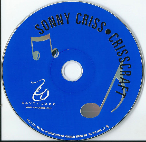 Sonny Criss : Crisscraft (CD, Album, RE)