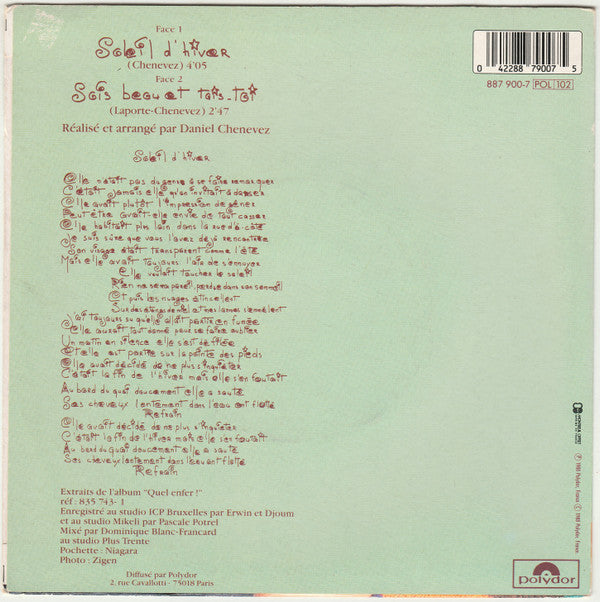 Niagara (2) : Soleil D'hiver (7", Single)