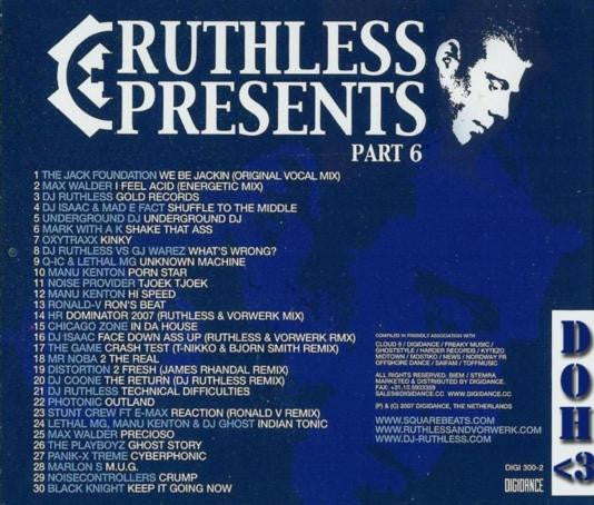 DJ Ruthless : Part 6 (CD, Comp, Mixed)