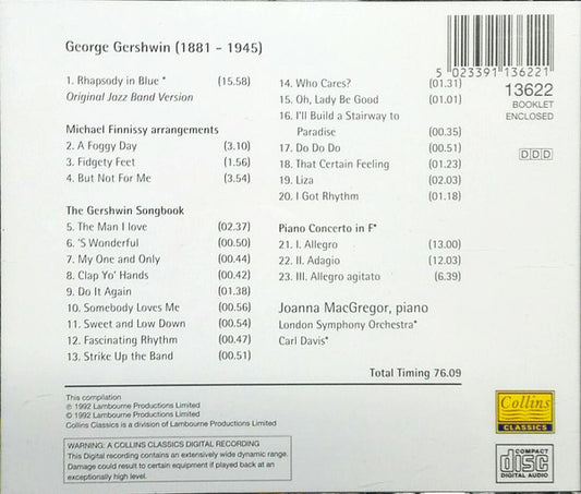 Joanna MacGregor : The Music Of George Gershwin (CD, Album, Comp)