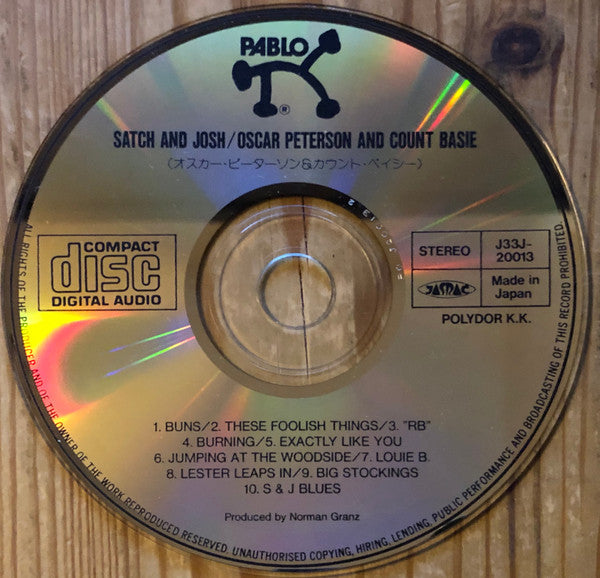 Oscar Peterson And Count Basie : "Satch" And "Josh" (CD, Album, RE)