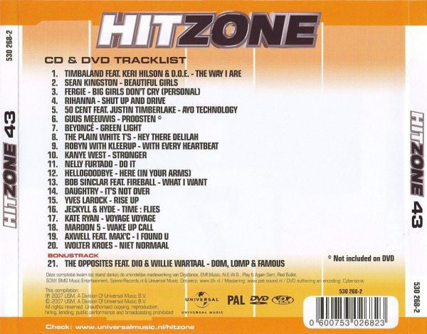 Various : Radio 538 Hitzone 43 (CD, Comp + DVD, Comp, PAL)