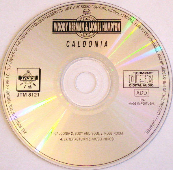 Woody Herman & Lionel Hampton : Caldonia (CD, Album, RE)