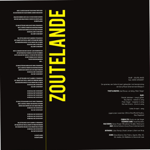Bløf : Zoutelande (7", Single, Ltd, Blu)