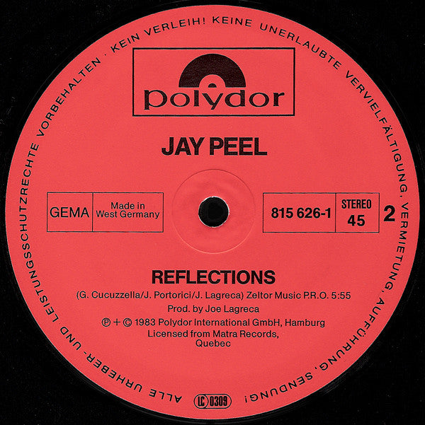 Jay - Peel : Gimme Some / Reflections (12")