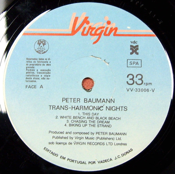 Peter Baumann : Trans Harmonic Nights (LP, Album)