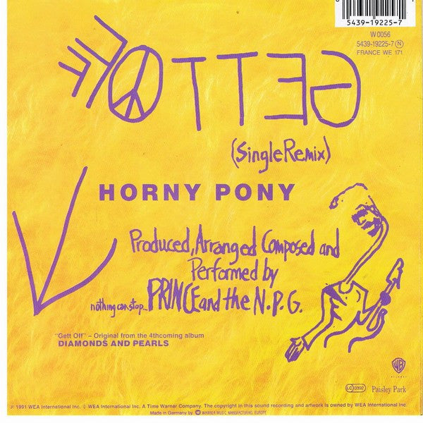 Prince And The New Power Generation : Gett Off (7", Single, Sma)