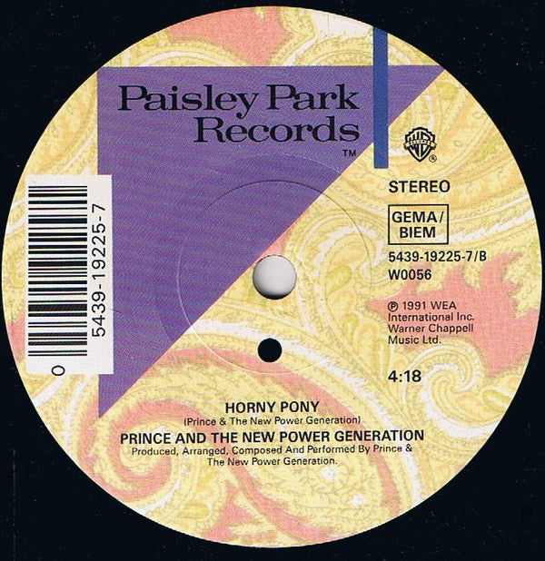 Prince And The New Power Generation : Gett Off (7", Single, Sma)