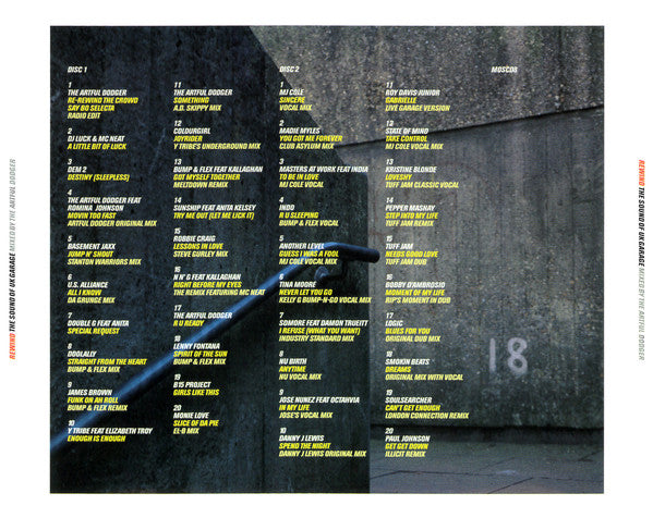 Artful Dodger : Rewind - The Sound Of UK Garage (2xCD, Mixed)