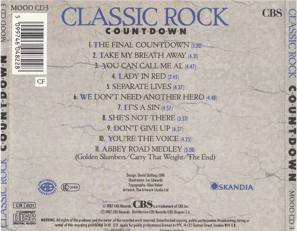 London Symphony Orchestra : Classic Rock Countdown (CD, Album)