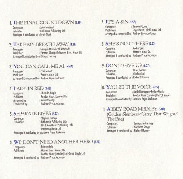 London Symphony Orchestra : Classic Rock Countdown (CD, Album)